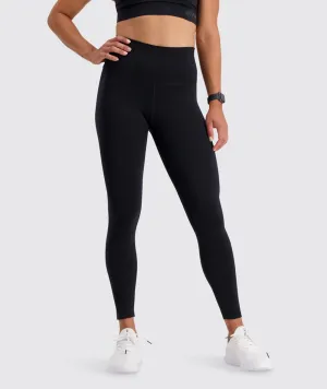 W's High-waist Training Tights - Bluesign®-certified production, Polyamide & Elastane