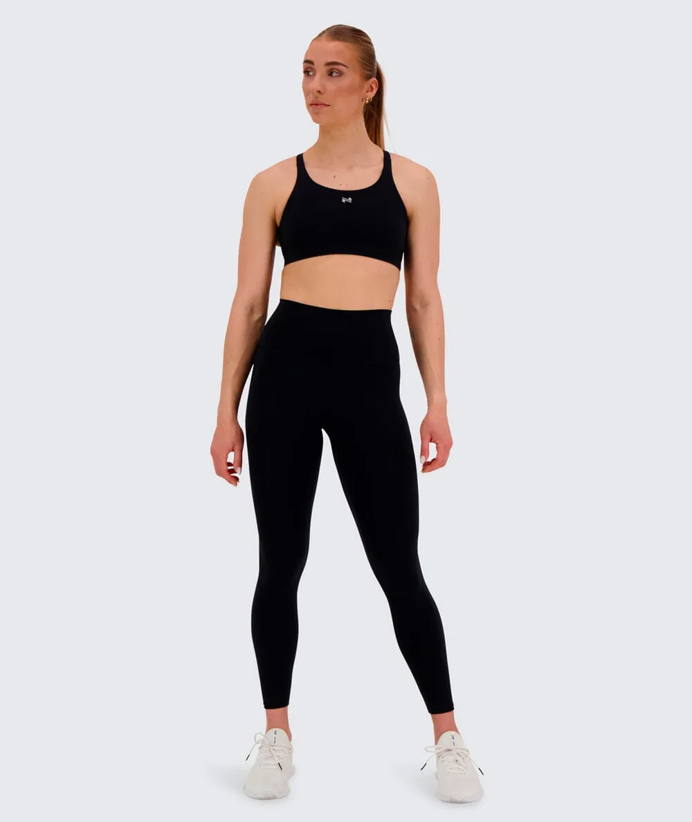 W's High-waist Training Tights - Bluesign®-certified production, Polyamide & Elastane