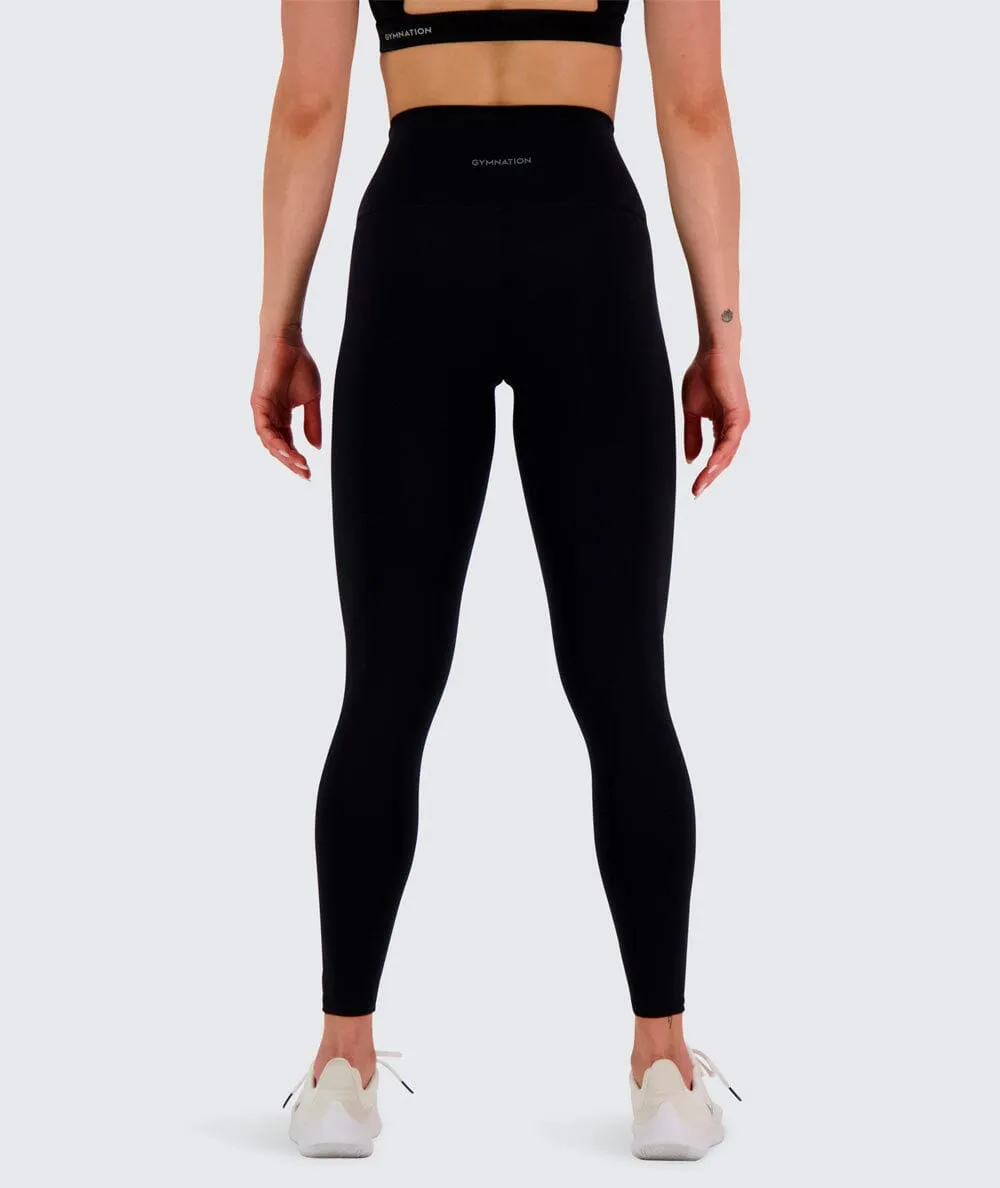 W's High-waist Training Tights - Bluesign®-certified production, Polyamide & Elastane