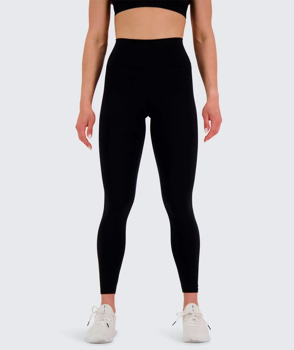 W's High-waist Training Tights - Bluesign®-certified production, Polyamide & Elastane