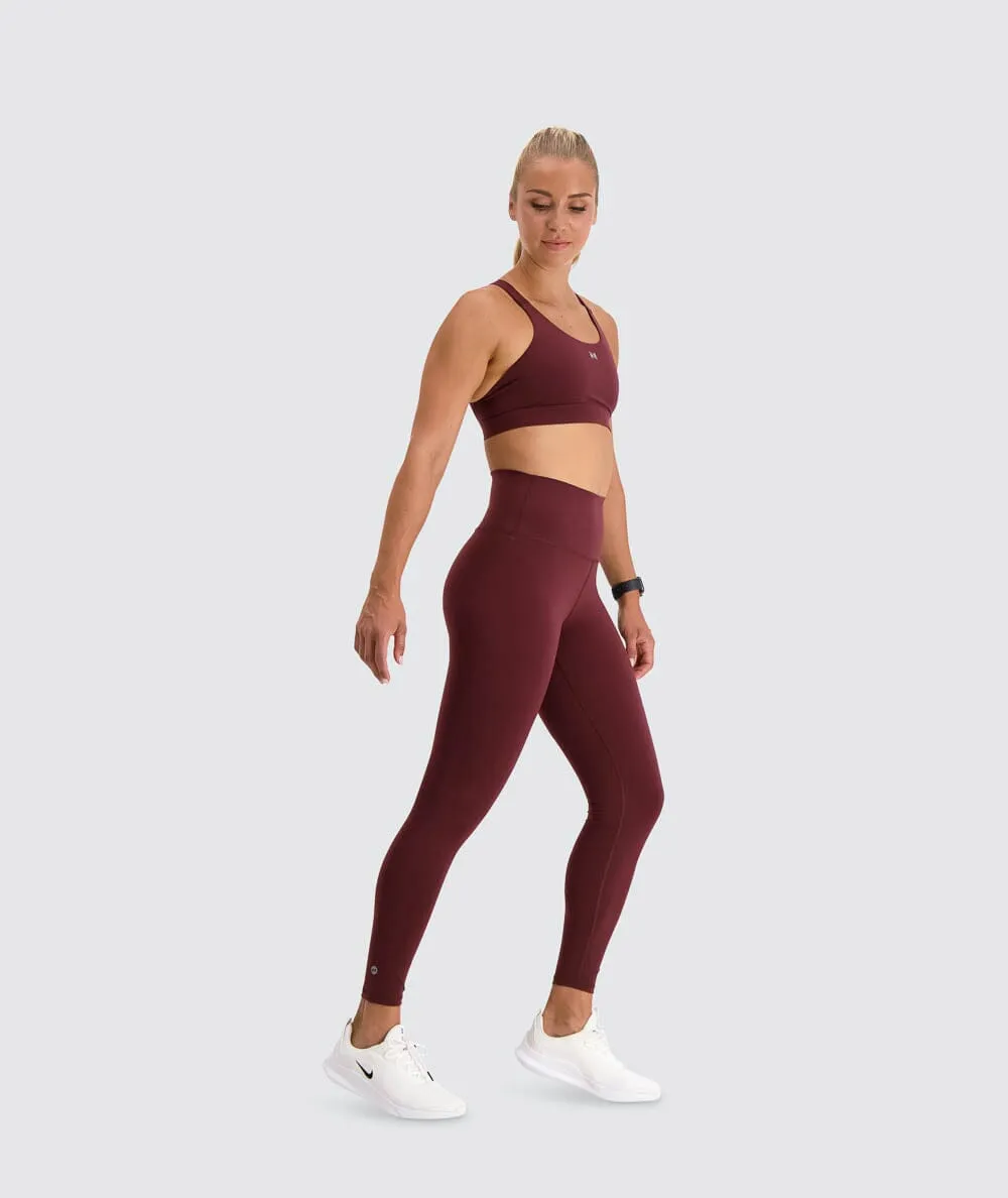 W's High-waist Training Tights - Bluesign®-certified production, Polyamide & Elastane