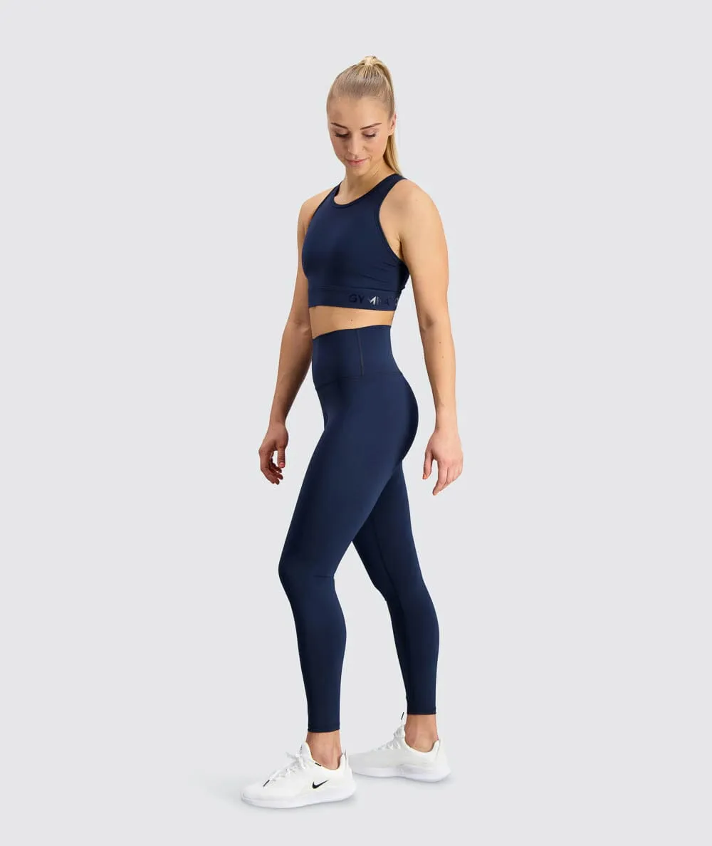W's High-waist Training Tights - Bluesign®-certified production, Polyamide & Elastane